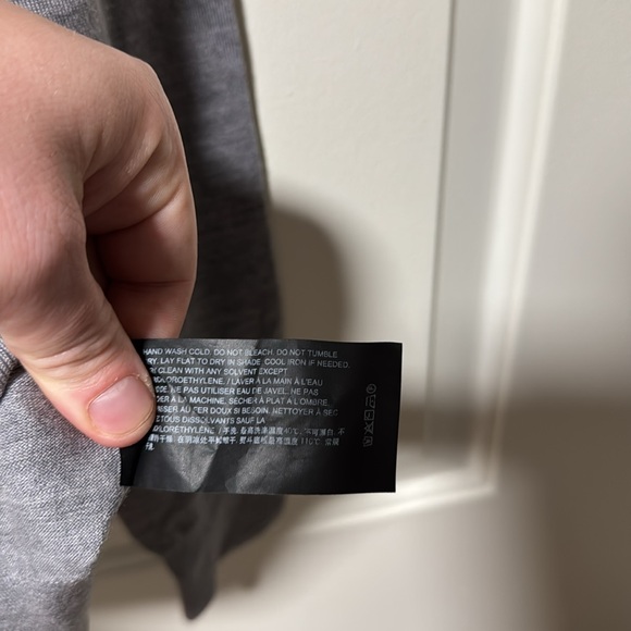 Theory gray wool v neck sweater size small - Picture 4 of 5